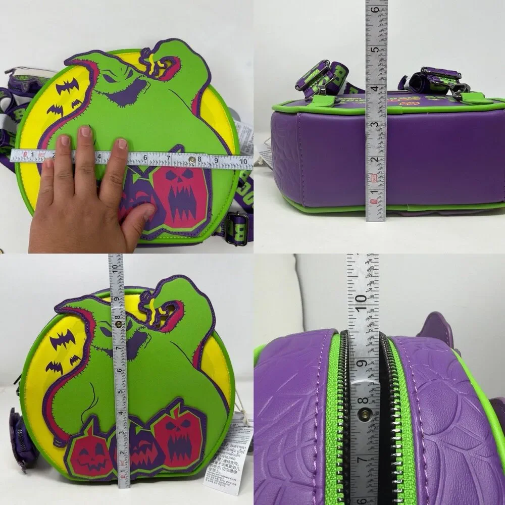 Disney Loungefly Oogie Boogie Bash 2025 Backpack Crossbody Lock Shock Barrel NEW